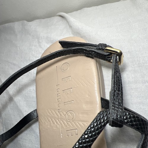 Office Sandals Black Strappy Gladiator Flat Size 5 New - Picture 12 of 16