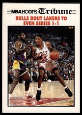 1991-92 Hoops #539 Bulls Rout Lakers To Even Series 1-1