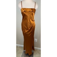 Reformation Landen Silk Ruched Draped Maxi Dress Size 6