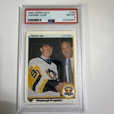 Jaromir Jagr - 1990 Upper Deck   PSA 8