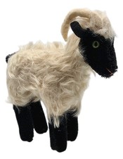Vintage 1960 s Steiff Snucki Mohair Plush Ram Tall 8 1/2 in Mountain Goat Sheep