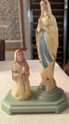 Vintage Schmid Our Lady of Lourdes Bernadette Statue Music Box Immaculate Mary — photo 1