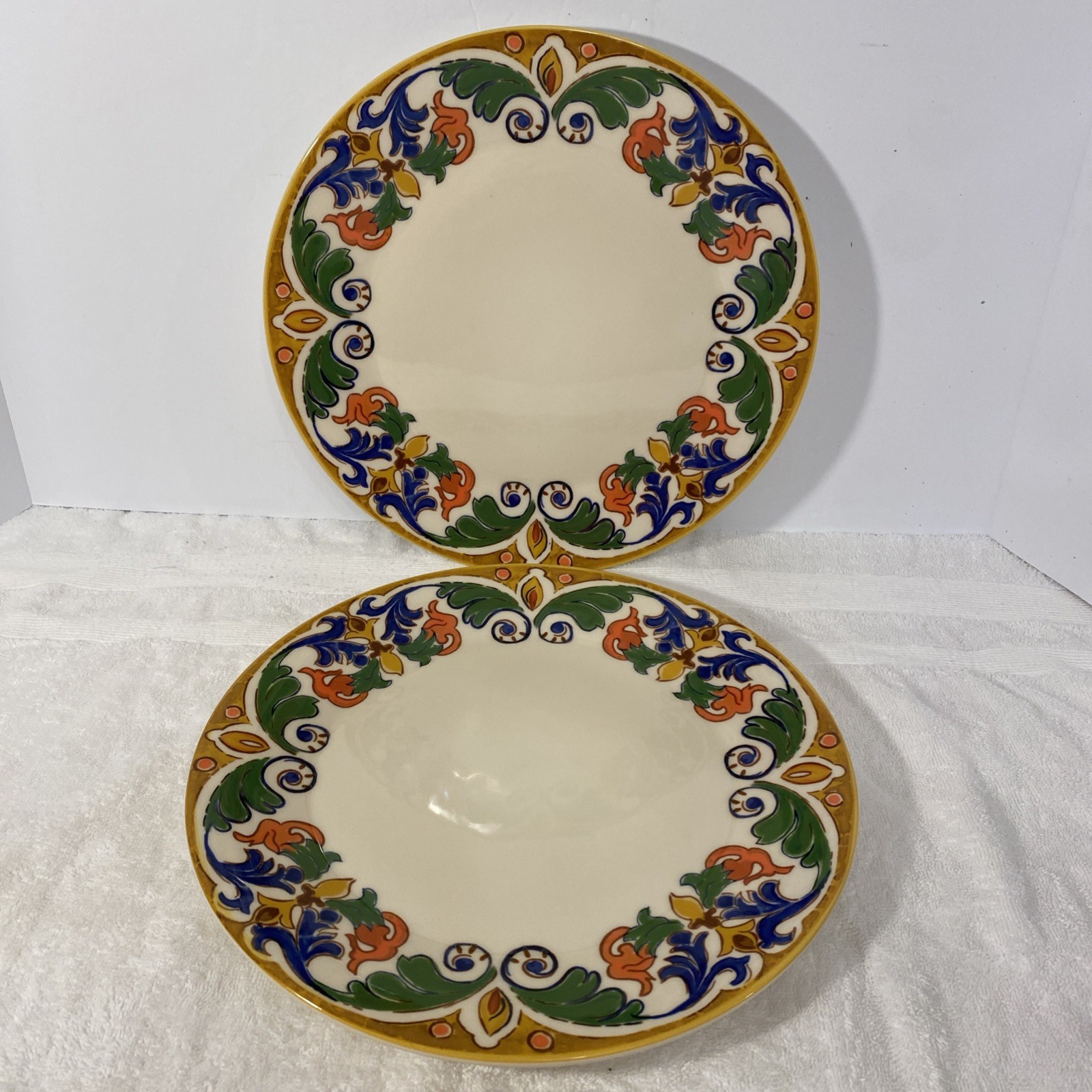 CMG AMALIA Dinner Plates Set of 2 Portugal Ceramic 11