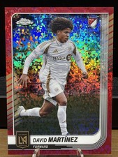 2025 TOPPS CHROME MLS - LAFC DAVID MARTINEZ RED MINI DIAMONDS 4/5 SSP LAFC #75