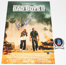 DIRECTOR MICHAEL BAY SIGNED 'BAD BOYS II' 12x18 MOVIE POSTER BAS BECKETT COA