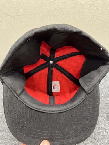 Carhartt Hat Cap Fitted Mens Large Black Canvas Patch Thermolite USA Made Warm - Picture 4 of 9