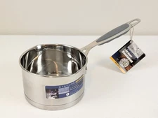 David Burke Stature Pro Stainless Saucepan WITHOUT Lid 1.25 Qt New Read