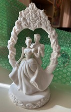 Rare Disney Cinderella Prince Charming Porcelain Wedding Cake Topper, 8 inches