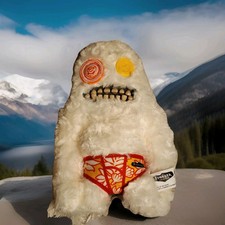 Sasquoosh 036 White Budgie Fuggler Plush Funny Ugly Monster