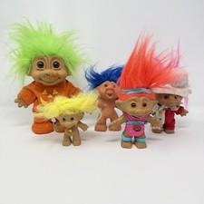 Lot of 5 Vintage Russ  Troll Company Troll Dolls