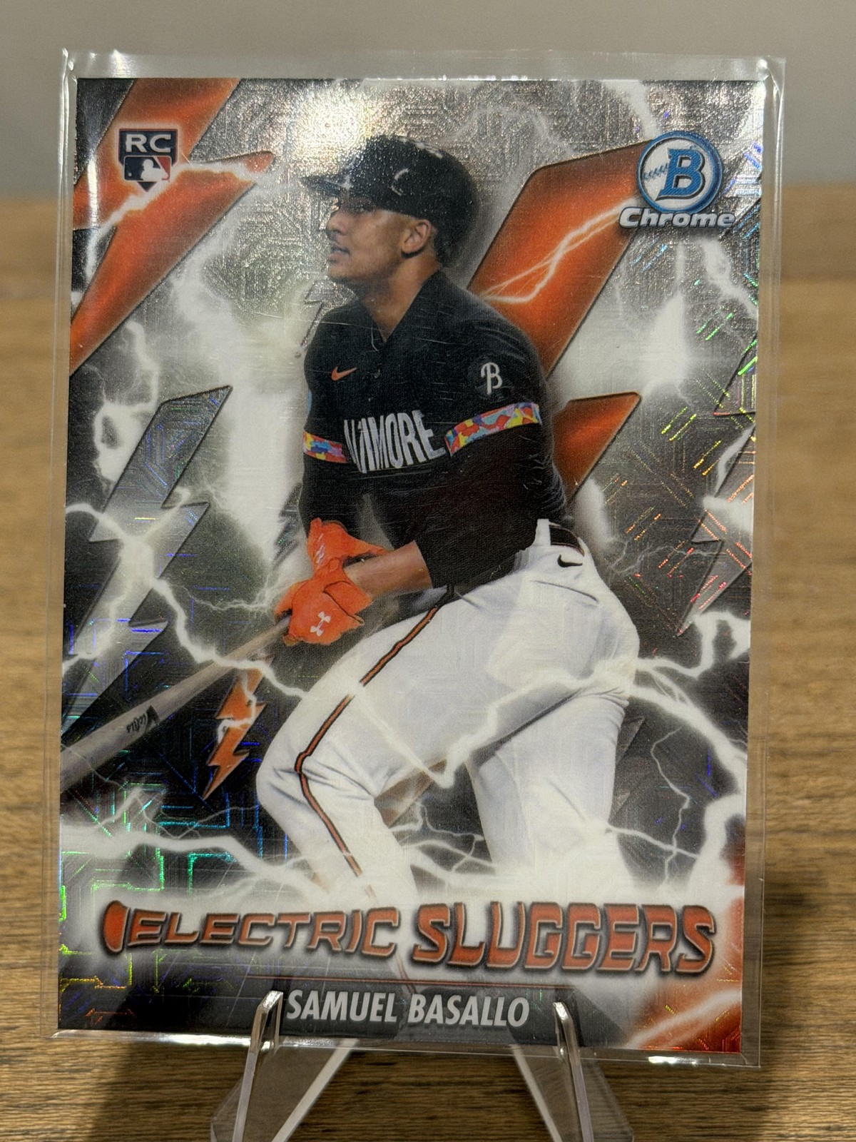 2026 Bowman #ES-10 Samuel Basallo Electric Sluggers Mojo Refractor