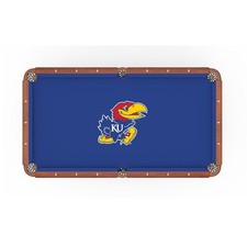 NCAA - Kansas Pool Table Cloth College Team Logo