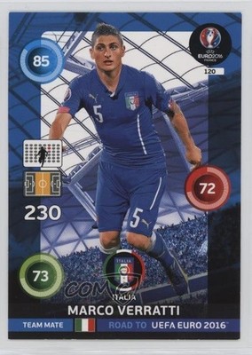 2015 Panini Adrenalyn XL Road to UEFA Euro 2016 Team Mate Marco Verratti 0jf5