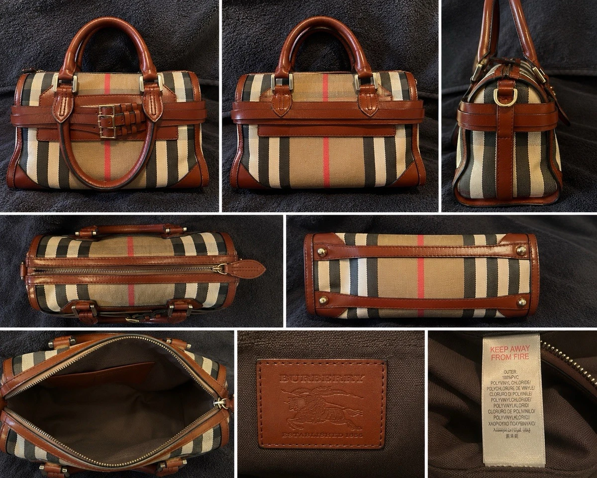 Burberry Plaid Leather Strap with Braided Accent and Gold Hardware Burberry Mens Reversible Plaid Leather Belt Size 36 main image 3
