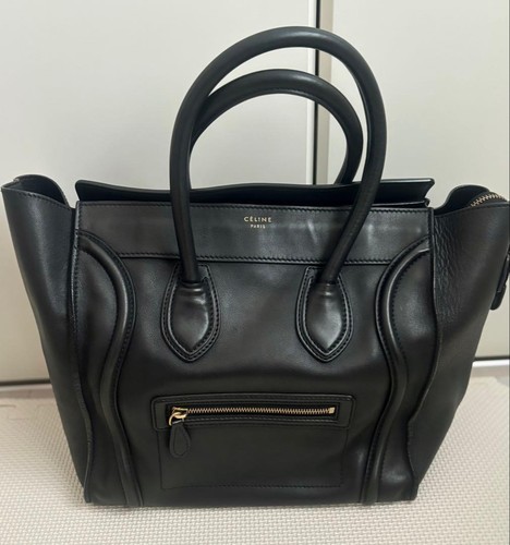 CELINE Celine Luggage Tote Bag Black