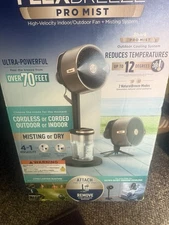 Shark FlexBreeze Pro Mist Indoor & Outdoor Fan with Misting System, Corded or Co
