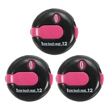 3 Pack Golf Score Counter Mini Golf Stroke Attachment Black Red