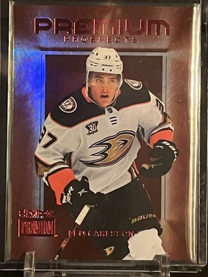 2023 Skybox Metal Universe Premium Prospects Star Rubies 04/50 Leo Carlsson