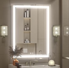 LED Bathroom Mirror Wall Vanity Mirror Dimmable Anti Fog