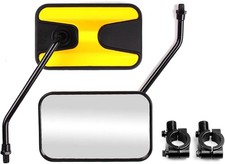 Large Convex Atv Mirrors For Honda Polaris - Universal 2-pack With Clamps