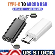 Type C Female to Micro USB Male Port Converter Charge Data Sync Adapter Lot