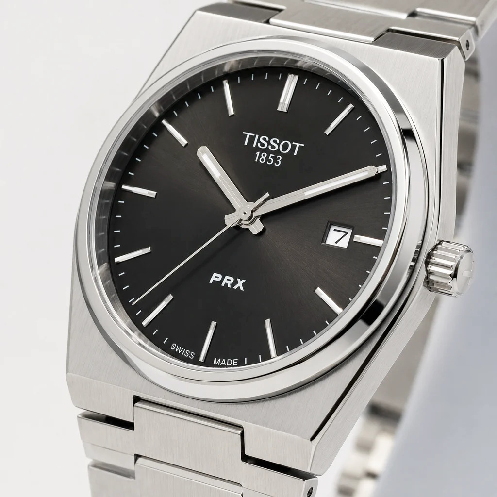 Tissot PRX 40mm Quartz Black Dial Stainless Steel Men's Watch T137.410.11.051.00