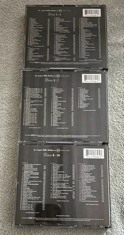 The Complete Billie Holiday on Verve 1945-1959 Limited edition disks . Foto 2 de 4