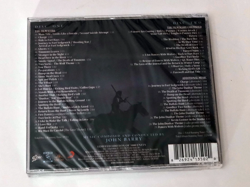 Dances with Wolves - Soundtrack Compl. Score 2 CD - 25th Ann. Expanded Edition - Bild 3 von 3
