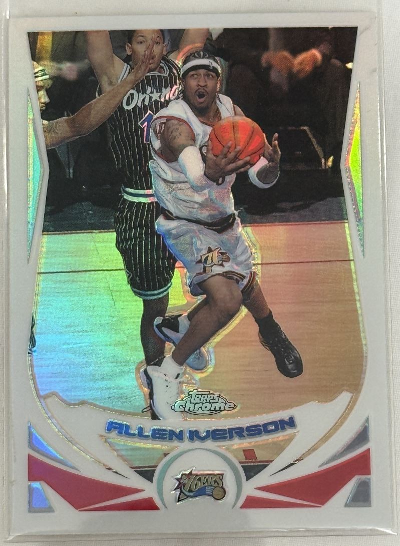 2004-05 Topps Chrome Refractor Allen Iverson #1