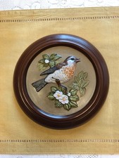 Poole Pottery Vintage Rare 'Song Thrush' Bird Wall Hanging  Ornamental Plaque