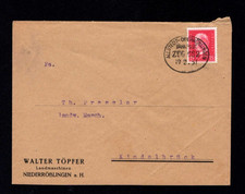 Bahnpost 1931 - "Allstedt - Oberr&ouml;blingen"     (933-X)