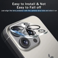 For iPhone 16 Pro Max/16 Pro/16 Plus/16 Metal Camera Lens Protector Cover 2025