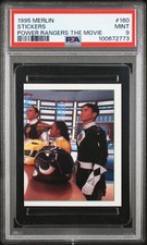 1995 MERLIN MIGHTY MORPHIN POWER RANGERS THE MOVIE STICKERS 160 STICKERS PSA 9
