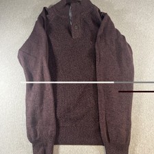 Men  s Weatherproof Vintage Cotton Sweater Brown Size L NWT