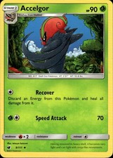 Accelgor Uncommon SM Crimson Invasion 9/111 Grass Pokemon Card