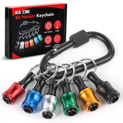 Hex Shank Screwdriver Bit Holder Quick-Change Extension Bar Keychain Tool