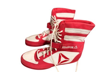 Reebok Boxing Boot ''Buck'' White/Red Size 11 1/2