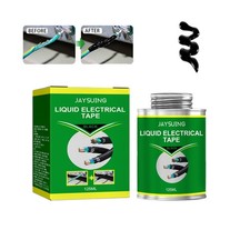 Black Liquid Electrical Tape, Liquid Adhesive Tape, Waterproof Tape Glue 4.2oz