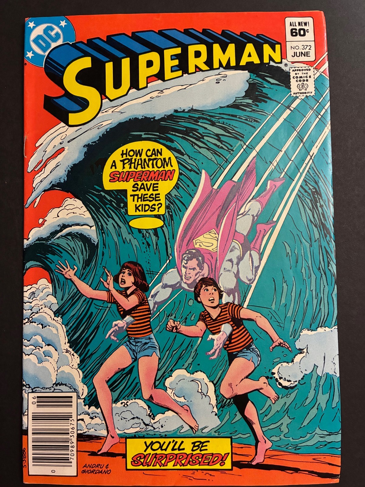 Superman 372 FN+ -- "Superman's History-Changing Mission!" 1982