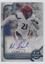2021-22 Bowman U Bowman Chrome Prospect Auto Myjai Sanders #BCPA-MS Auto z7d