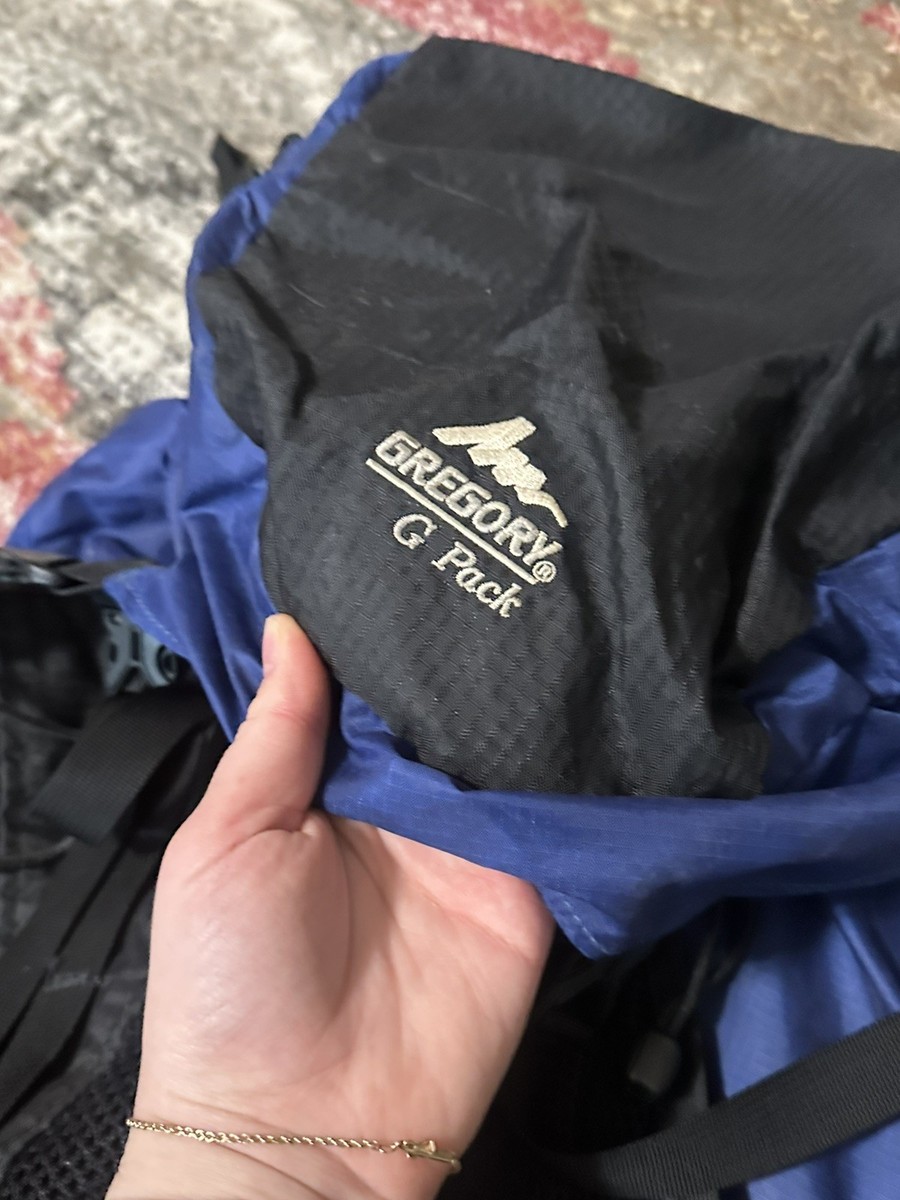 Vintage Gregory G-pack Backpack Hiking Backpacking Blue Ultralight