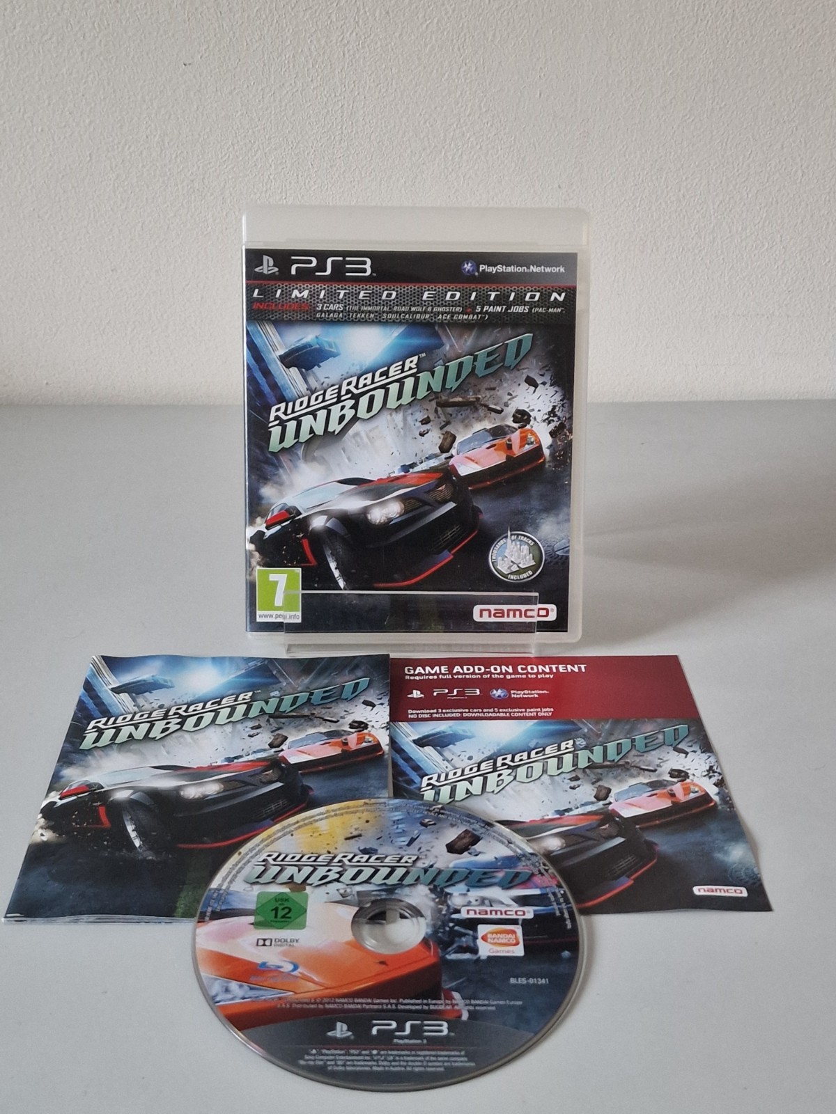 Ridge Racer: Unbounded Sony Playstation 3 PS3 Complete PAL Namco