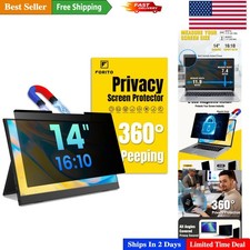 360  Removable 14" Laptop Privacy Screen - Protect Your Eyes  Data On-The-Go