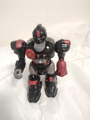 HAP-P-KID Toy Robot Transformer Walks Lights Up Action Figure 7  Tall Ty42