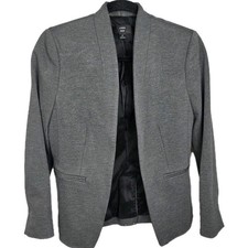 J Crew Going Out Blazer Gray Stretch Twill Women's Size 6 Career Casual Jacket