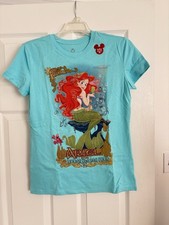 NWT Y2K VINTAGE DISNEY PRINCESS LITTLE MERMAID ARIEL GRAPHIC TEE T SHIRT SIZE XS