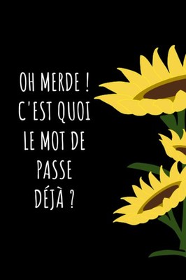 Oh merde ! C'est quoi le mot de passe déjà: carnet pour +312 sites