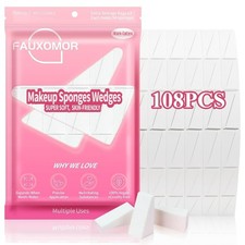 New Makeup Sponges 108 Pcs Latex-Free Triangle Cosmetic Wedges for