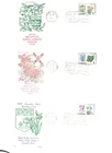 CANADA 1965 FLORAL EMBLEMS FDC UNADDRESSED SC 423 TO429A LOT 10K