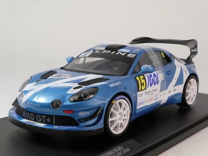 Solido Alpine A110 GT #15 Astier Giraudet Rally du Mont Blanc 2024 1/18 S1801631 - Immagine 2 di 3